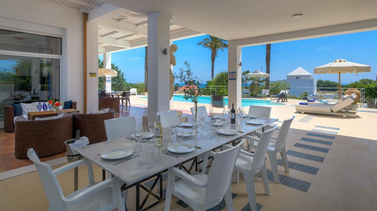 Grande Dame Villa Of Rhodes Asgourou Bagian luar foto