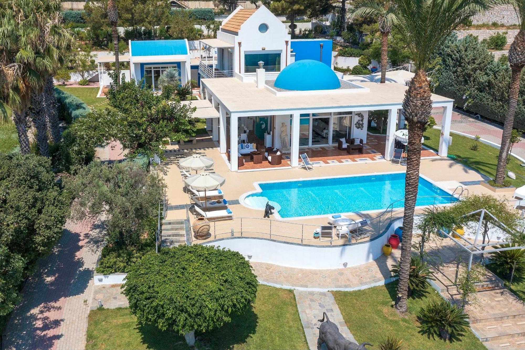 Grande Dame Villa Of Rhodes Asgourou Bagian luar foto
