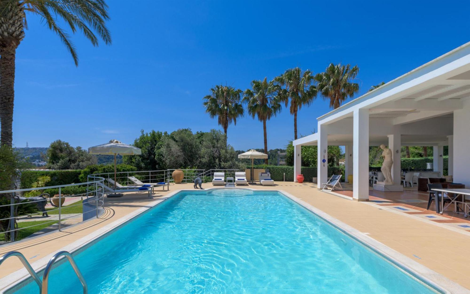 Grande Dame Villa Of Rhodes Asgourou Bagian luar foto