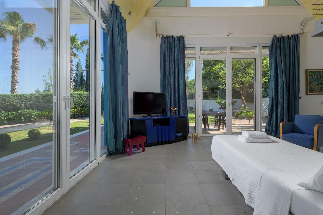 Grande Dame Villa Of Rhodes Asgourou Bagian luar foto