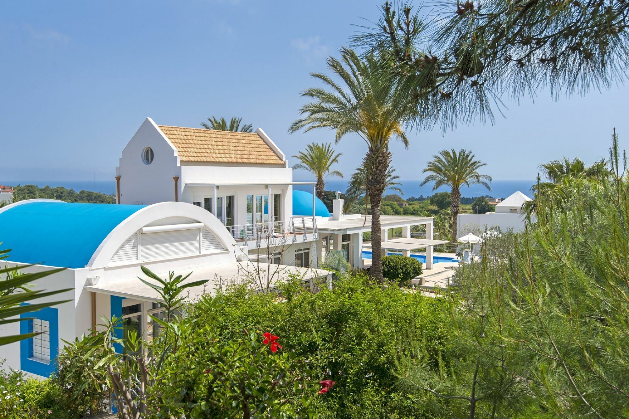 Grande Dame Villa Of Rhodes Asgourou Bagian luar foto